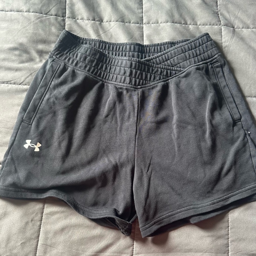 Under Armour Women's Black Sweat Shorts